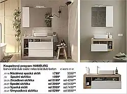 Sconto Nástěnná vysoká koupelnová skříňka HAMBURG nabídka