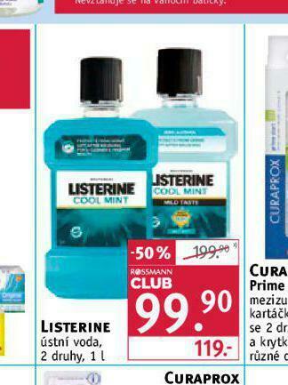 Rossmann Listerine ústní voda nabídka