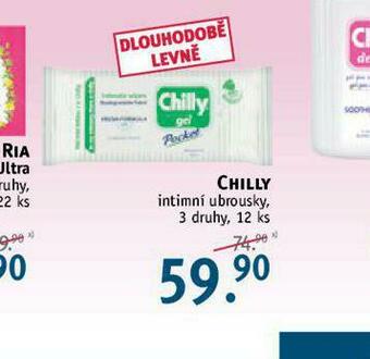 Rossmann Chilly intimní ubrousky nabídka