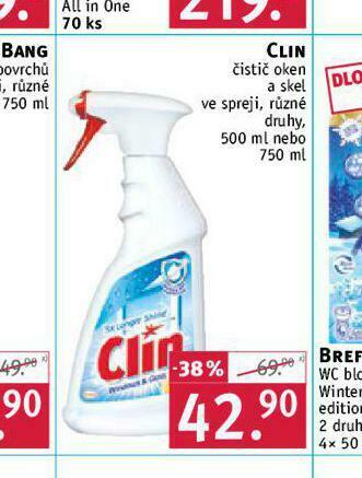 Rossmann Clin čistič oken nabídka
