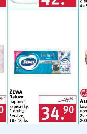 Rossmann Zewa deluxe papírové kapesníky nabídka