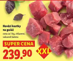 Lidl HOVĚZÍ KOSTKY NA GULAŠ nabídka