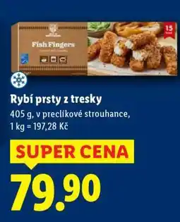 Lidl Rybí prsty z tresky nabídka