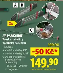 Lidl PARKSIDE Bruska na řetěz / pomůcka na řezání nabídka