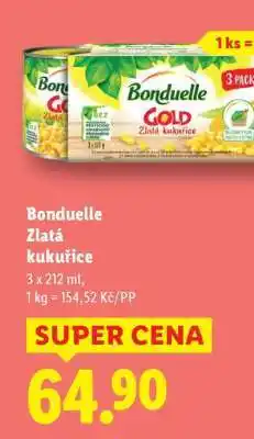Lidl Bonduelle Zlatá kukuřice nabídka