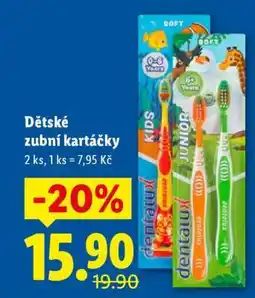 Lidl DĚTSKÉ ZUBNÍ KARTÁČKY nabídka