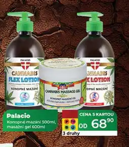 Tamda Foods Palacio Konopné mazání 500ml, masážní gel 600ml nabídka