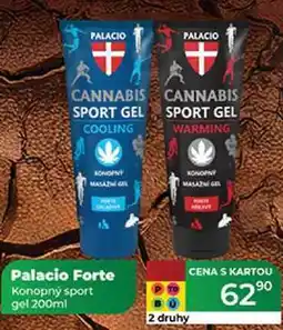Tamda Foods Palacio Forte Konopný sport gel 200ml nabídka