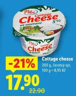 Lidl Pilos COTTAGE CHEESE nabídka