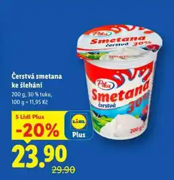 Lidl PILOS ČERSTVÁ SMETANA KE ŠLEHÁNÍ nabídka