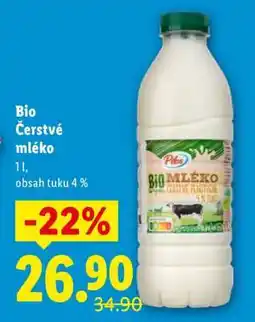 Lidl BIO ČERSTVÉ MLÉKO nabídka