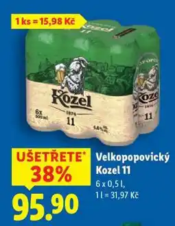 Lidl Velkopopovický Kozel 11 nabídka