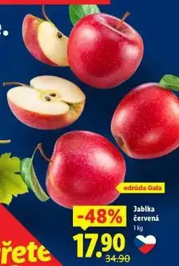 Lidl Jablka červená nabídka