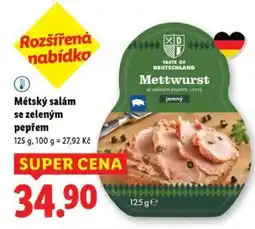 Lidl Mětský salám se zeleným pepřem nabídka