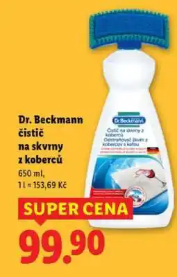 Lidl DR.BECKMANN ČISTIČ NA SKVRNY Z KOBERCŮ nabídka