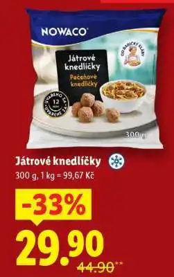 Lidl Játrové knedlíčky nabídka