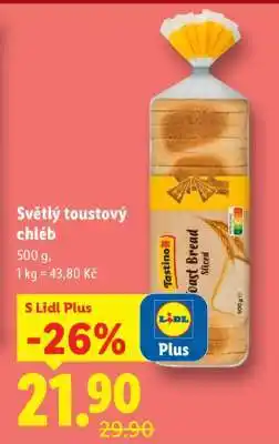 Lidl Světlý toustový chléb nabídka