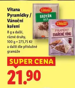 Lidl Vitana Pyramidky / Vánoční koření nabídka