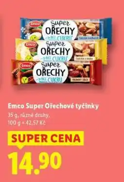 Lidl Emco Super Ořechové tyčinky nabídka