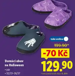 Lidl Domácí obuv na Halloween nabídka