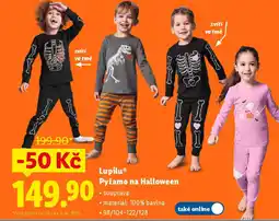 Lidl Lupilu Pyžamo na Halloween nabídka