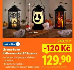 Lidl Livarno home Halloweenská LED lucerna nabídka
