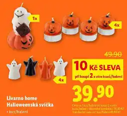 Lidl Livarno home Halloweenská svíčka nabídka