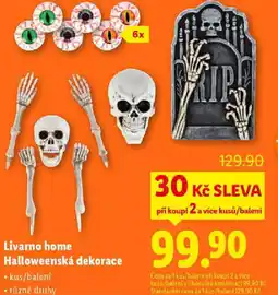 Lidl Livarno home Halloweenská dekorace nabídka