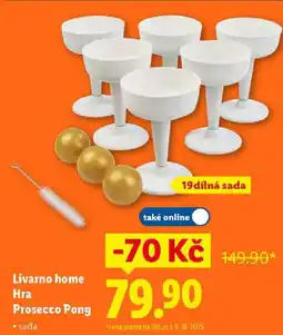 Lidl Livarno home Hra Prosecco Pong nabídka