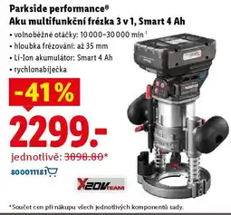 Lidl Parkside performance Aku multifunkční frézka 3 v 1, Smart 4 Ah nabídka