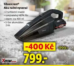 Lidl Silvercrest Aku ruční vysavač nabídka