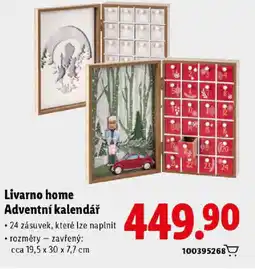 Lidl Livarno home Adventní kalendář nabídka