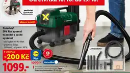Lidl Parkside 20V Aku vysavač na mokré a suché vysávání nabídka
