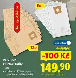 Lidl Parkside Filtrační sáčky nabídka