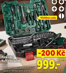 Lidl Parkside Kufr s nářadím nabídka