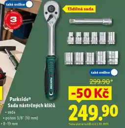 Lidl Parkside Sada nástrčných klíčů nabídka