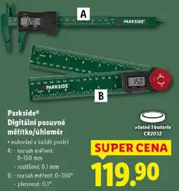 Lidl Parkside Digitální posuvné měřítko/úhloměr nabídka
