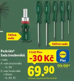 Lidl Parkside Sada šroubováků nabídka