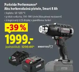 Lidl Parkside Performance Aku horkovzdušná pistole, Smart 8 Ah nabídka
