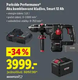 Lidl Parkside Performance® Aku kombinované kladivo, Smart 12 Ah nabídka