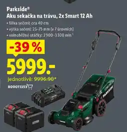 Lidl Parkside Aku sekačka na trávu, 2x Smart 12 Ah nabídka