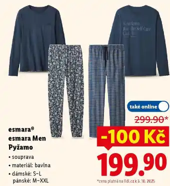 Lidl Esmara Pyžamo nabídka