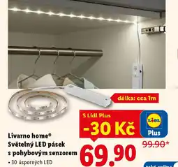 Lidl Livarno homeⓇ Světelný LED pásek s pohybovým senzorem nabídka