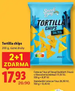 Lidl Tortilla chips nabídka
