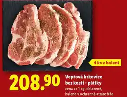 Lidl Vepřová krkovice bez kosti - plátky nabídka