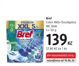 dm drogerie Bref Color Aktiv Eucalyptus WC blok nabídka
