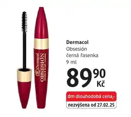 dm drogerie Dermacol Obsesión černá řasenka nabídka