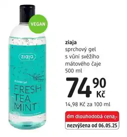 dm drogerie Ziaja sprchový gel nabídka