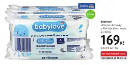 dm drogerie Babylove vlhčené ubrousky nabídka