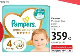 dm drogerie Pampers Premium Care pleny velikost 4 nabídka
